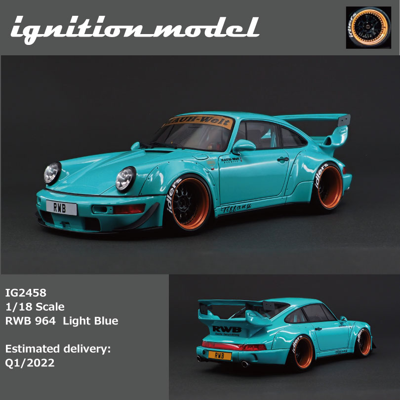 Modèle réduit Porsche Rwb 964 Noir 1/18 | Ignition
