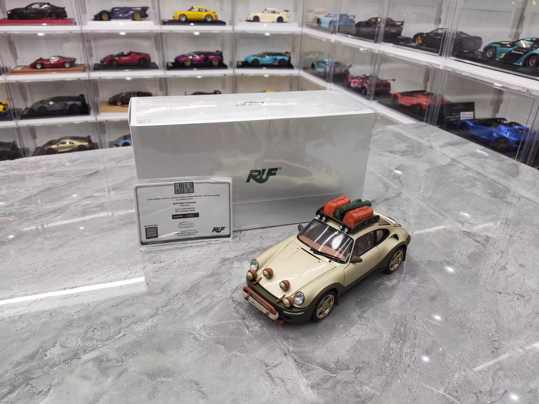 Porsche 911 RUF Rodeo 1:18 Almost Real (Yellow)